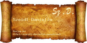 Szeidl Daniella névjegykártya