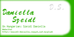 daniella szeidl business card